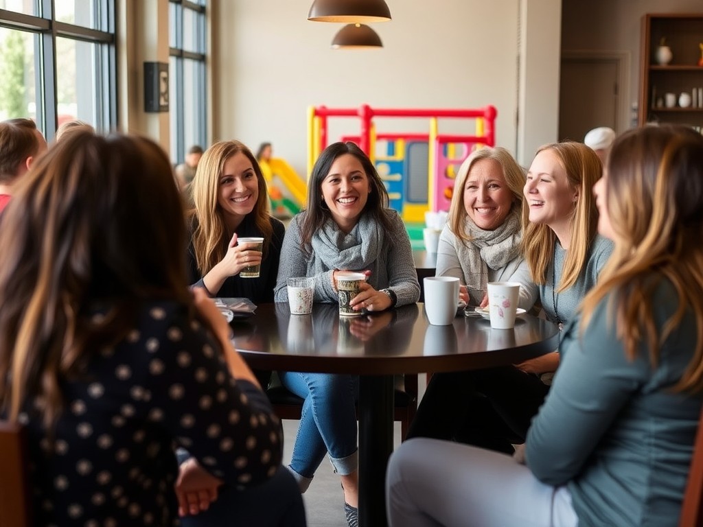 moms meeting for coffee