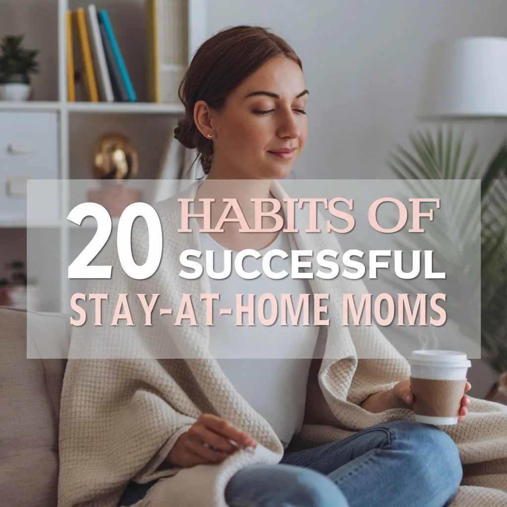 Happy stay-at-home mom smiling - habits of successful stay at home moms